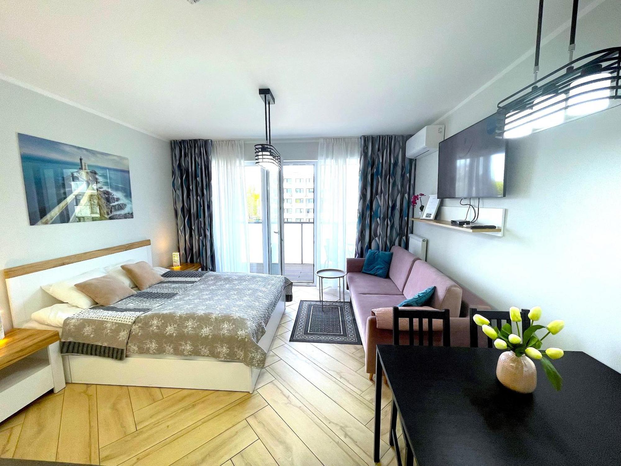 Apartament Superior Blue Przy Plazy- Free Pool, Saunas, Jacuzzi, Fitness, Salzgrotte Kolobrzeg Ngoại thất bức ảnh